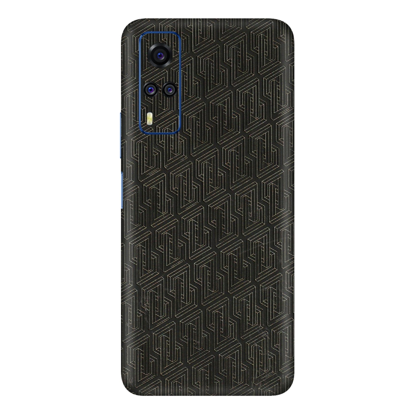 VIVO Y Series Phone Skins (All Models) - Black Abstract Pattern - 3D Embossed Finish (L-117) Vivo Y51