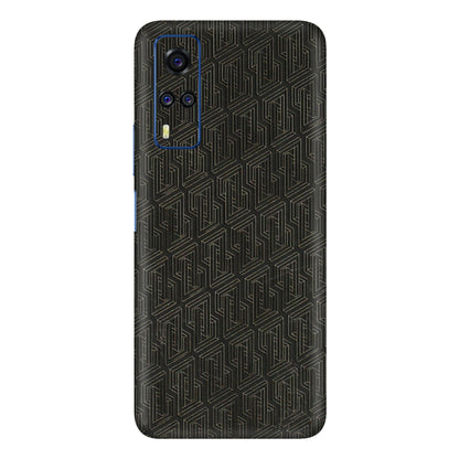VIVO Y Series Phone Skins (All Models) - Black Abstract Pattern - 3D Embossed Finish (L-117) Vivo Y51