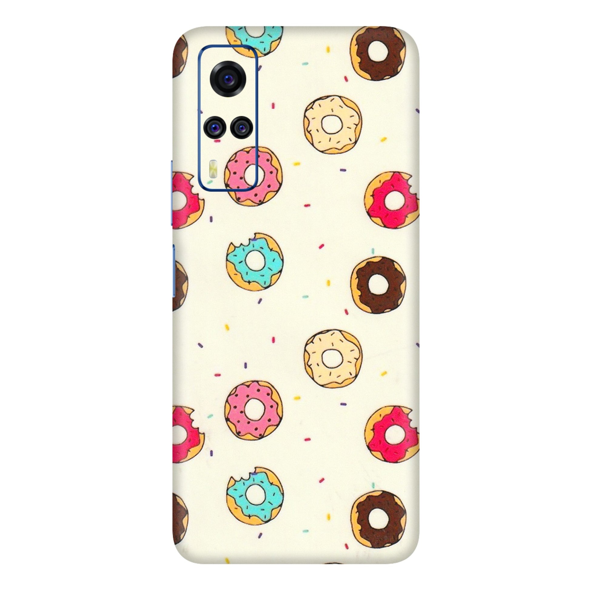 VIVO Y Series Phone Skins (All Models) - Mini Donuts Doodle Art - 3D Embossed Finish (L-122) Vivo Y51
