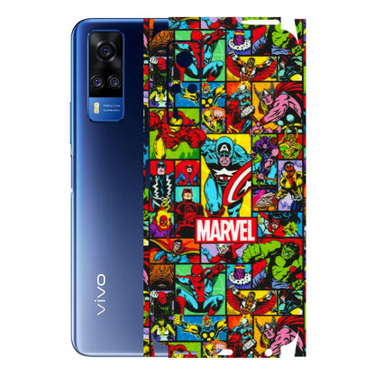 VIVO Y Series Phone Skins (All Models) - MARVELOUS Comic Characters - 3D Embossed Finish (L-129) Vivo Y51