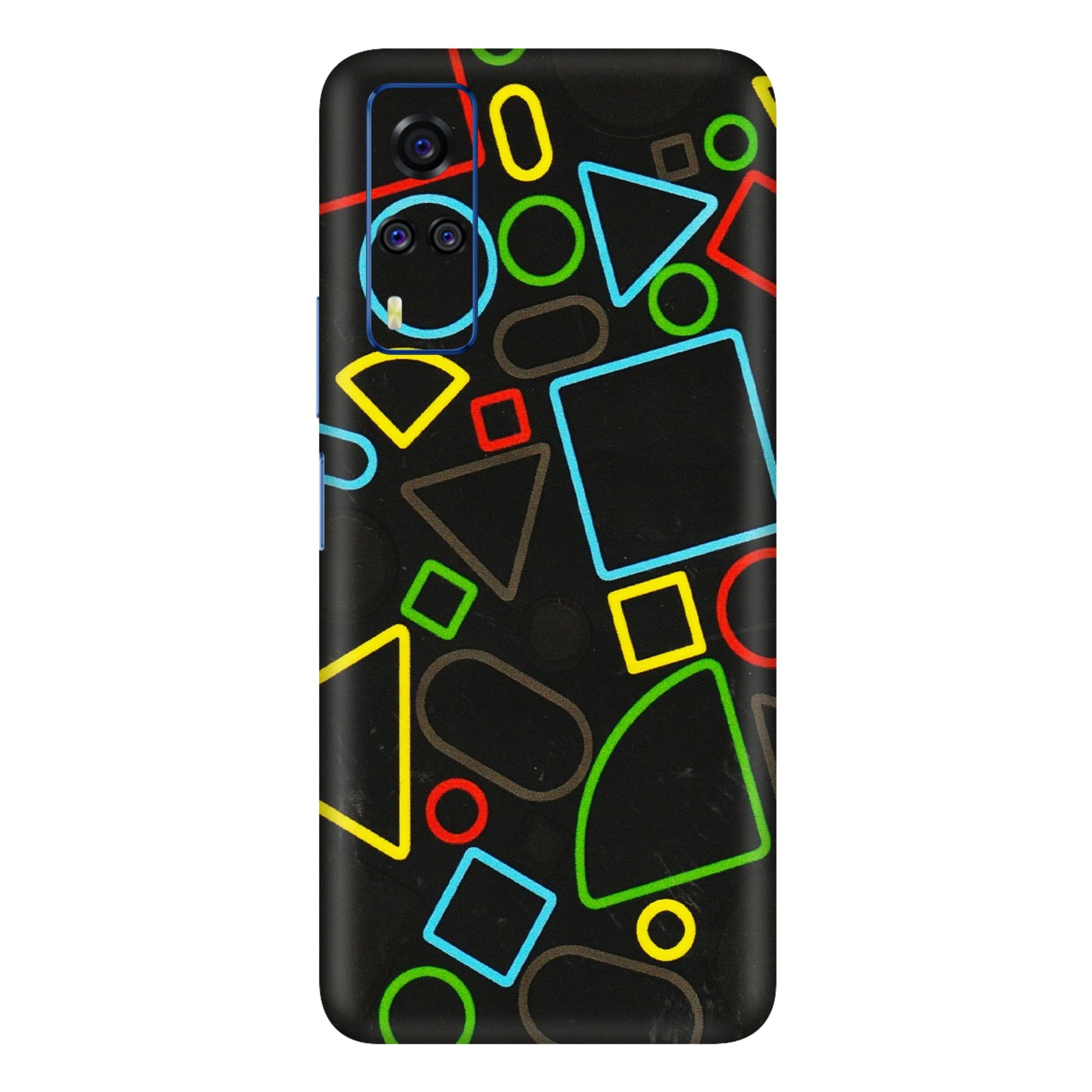 VIVO Y Series Phone Skins (All Models) - Black Shapes - 3D Embossed Finish (L-131) Vivo Y51