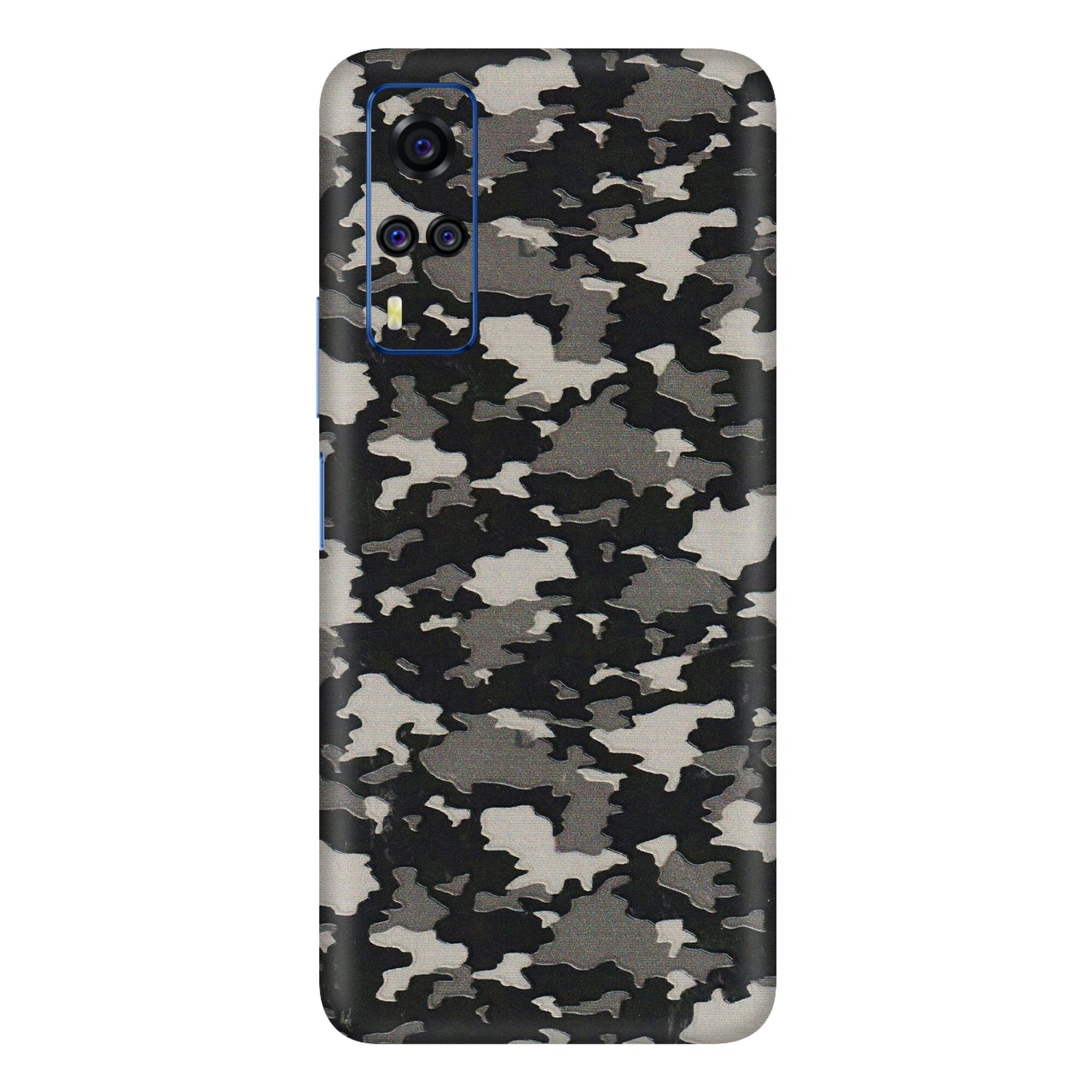 VIVO Y Series Phone Skins (All Models) - Black/Grey Camoflaunge - 3D Embossed Finish (L-142) Vivo Y51