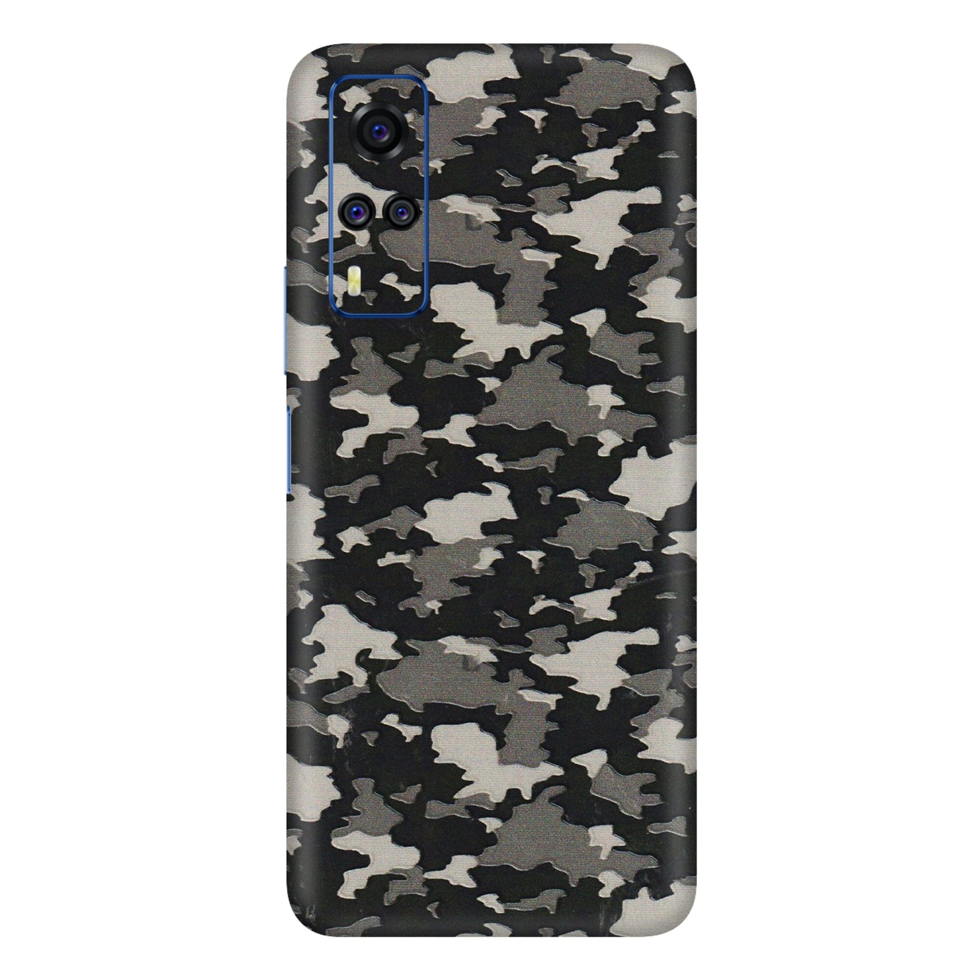 VIVO Y Series Phone Skins (All Models) - Black/Grey Camoflaunge - 3D Embossed Finish (L-142) Vivo Y51