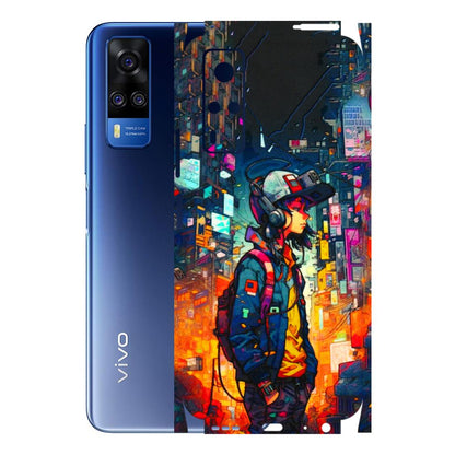 VIVO Y Series Phone Skins (All Models) - Street Anime Guy - 3D Embossed Finish (L-158) Vivo Y51