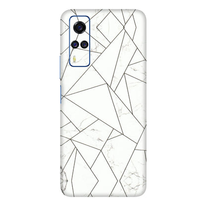 VIVO Y Series Phone Skins (All Models) - Luxury White Marble Effect - 3D Embossed Finish (L-168) Vivo Y51