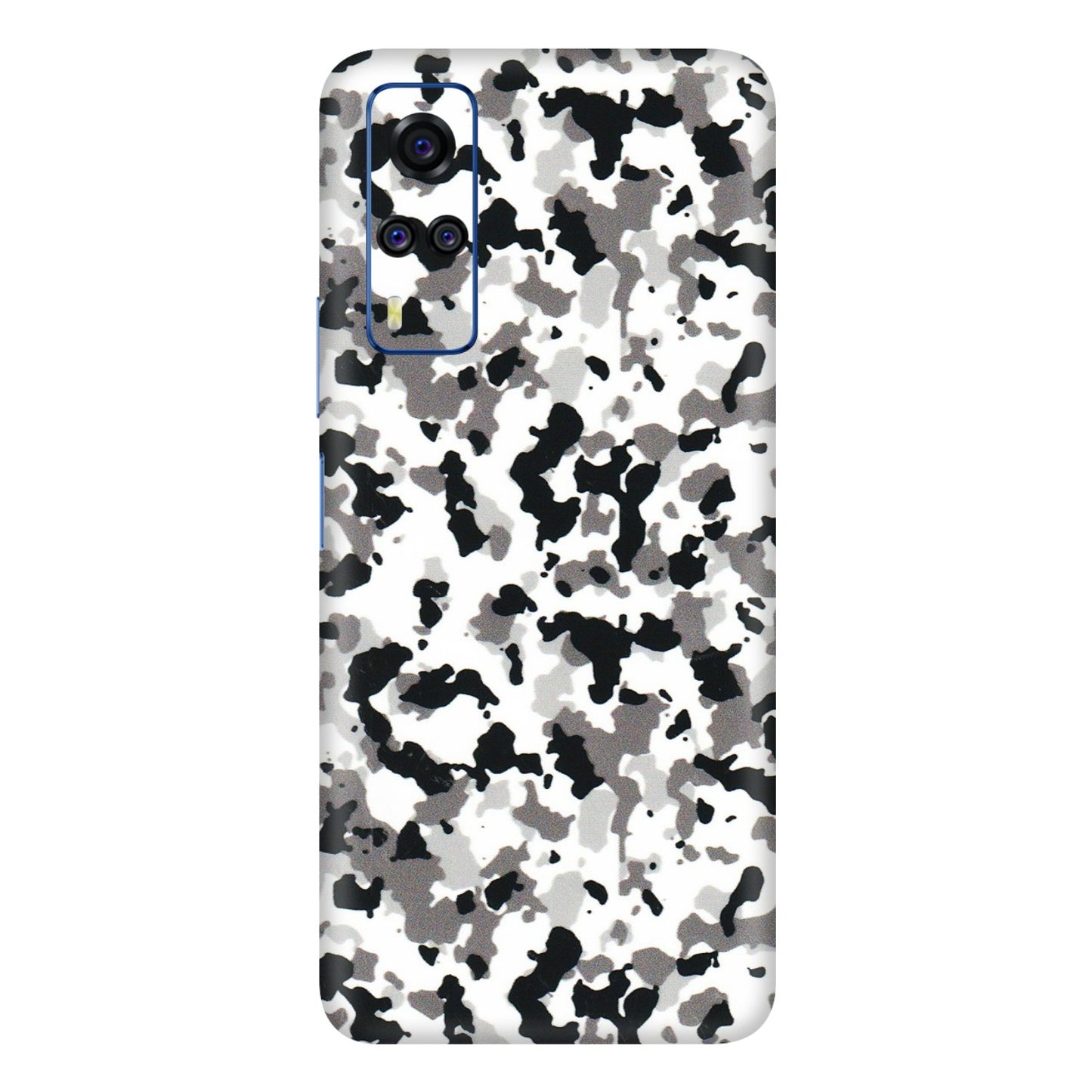 VIVO Y Series Phone Skins (All Models) - White Black Camouflage - 3D Embossed Finish (L-18) Vivo Y51