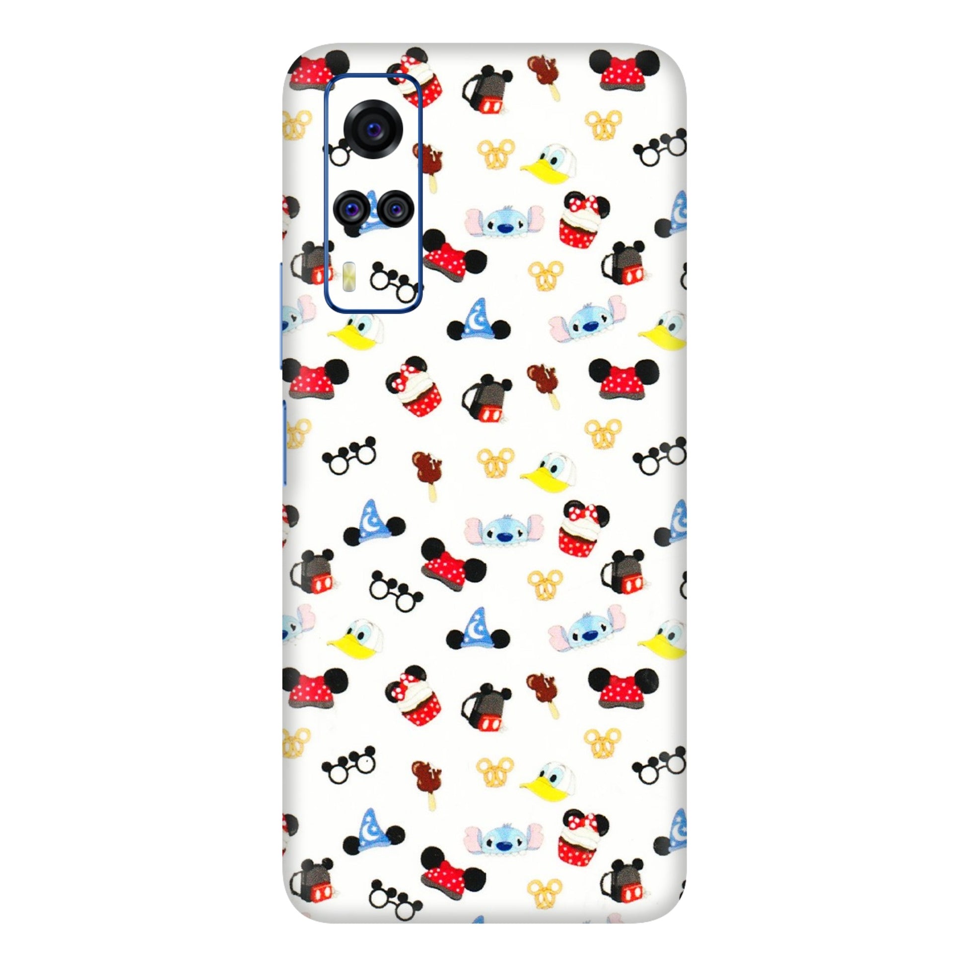 VIVO Y Series Phone Skins (All Models) - Minnie Mouse & Donald Doodles s - 3D Embossed Finish (L-194) Vivo Y51