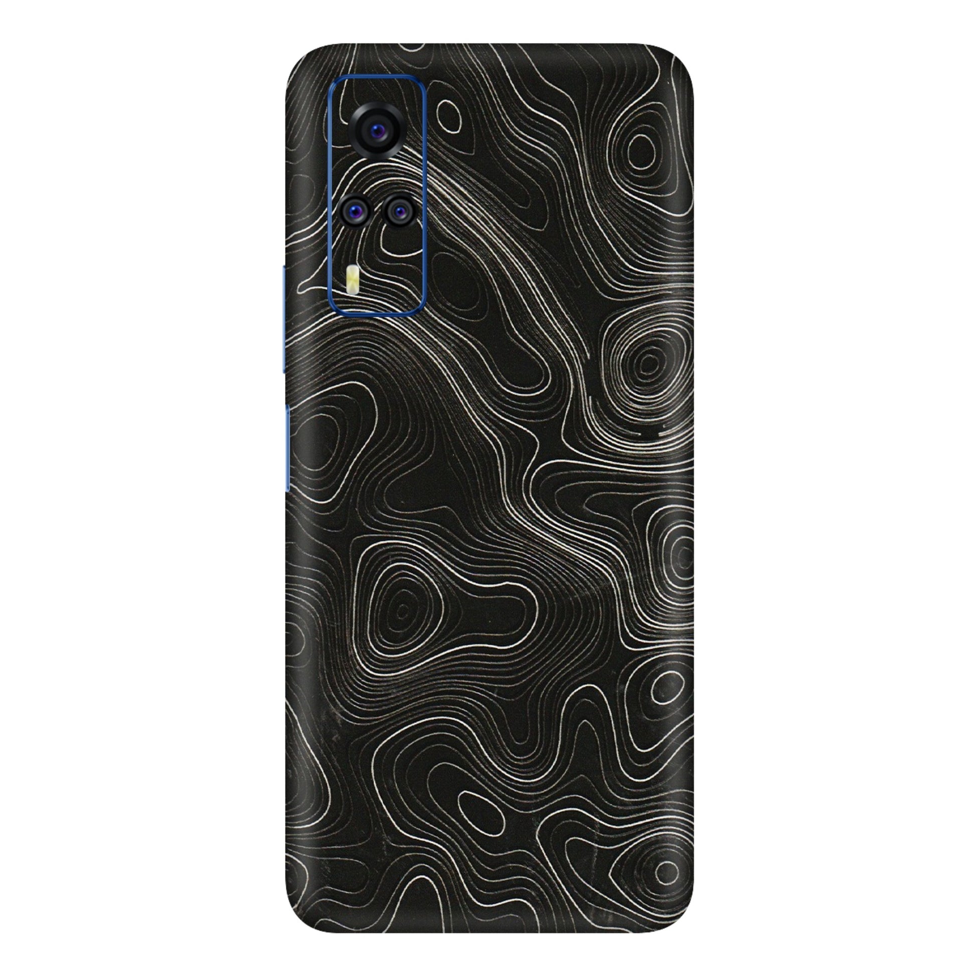VIVO Y Series Phone Skins (All Models) - Black Swirl - 3D Embossed Finish (L-196) Vivo Y51