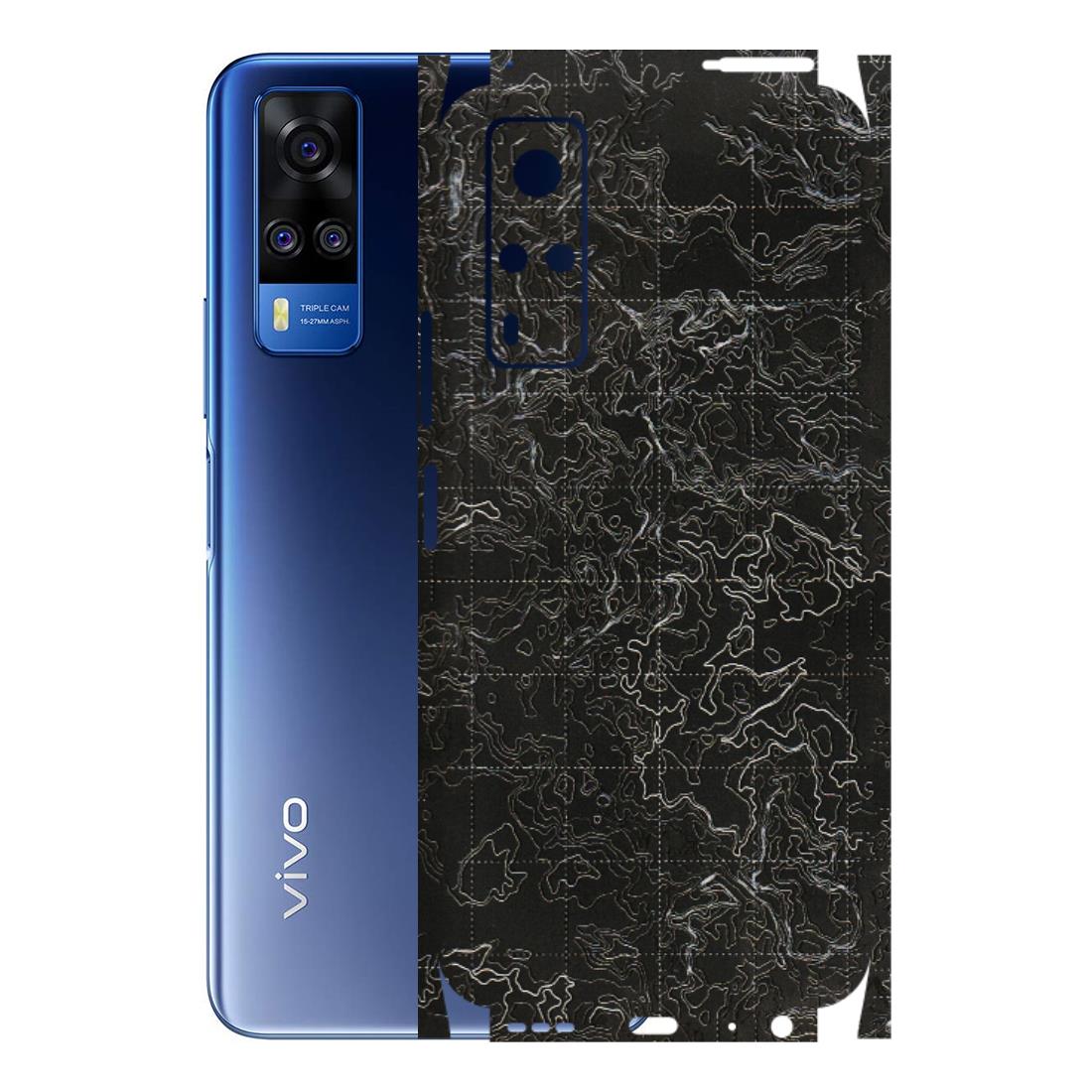 VIVO Y Series Phone Skins (All Models) - Black map Texture - 3D Embossed Finish (L-201) Vivo Y51