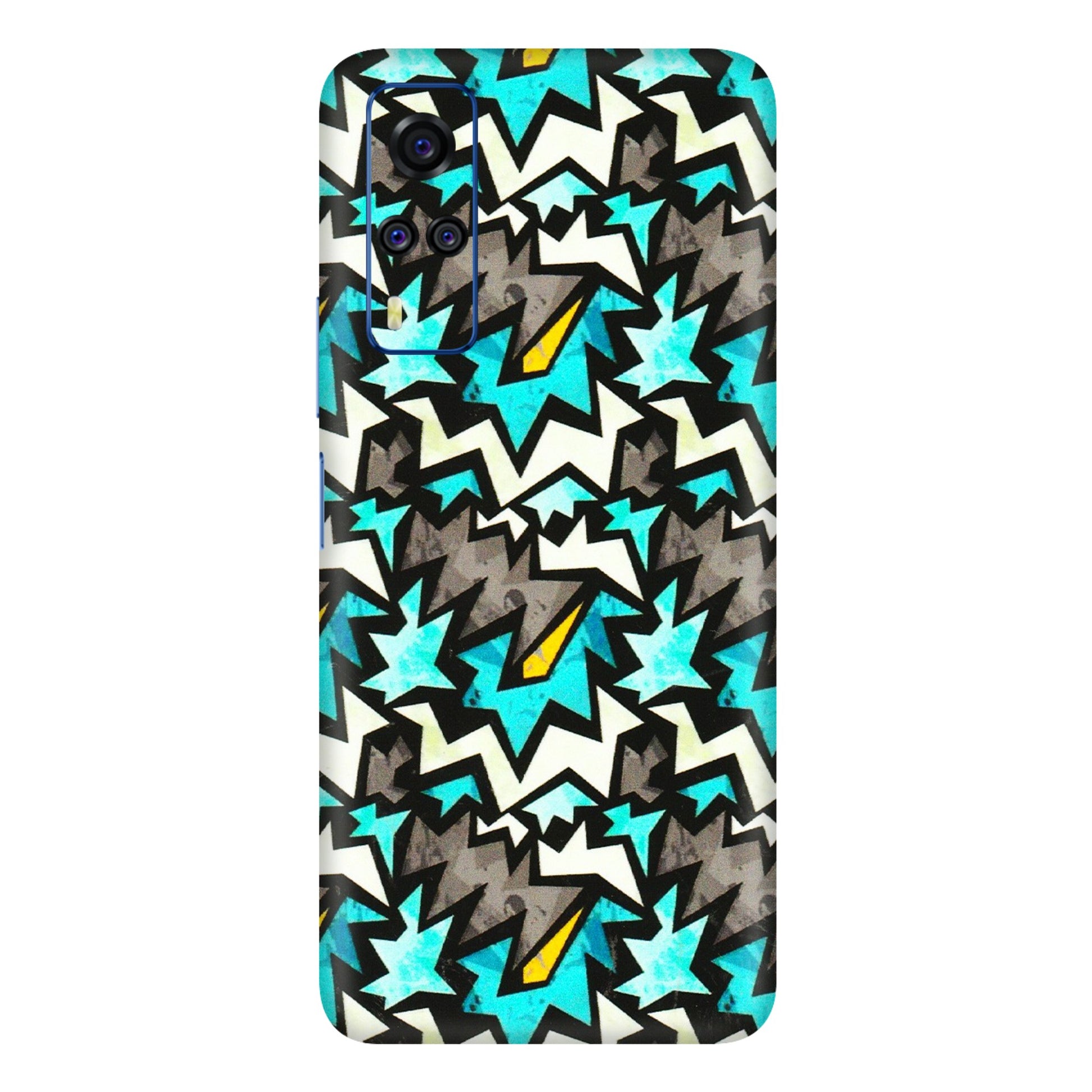 VIVO Y Series Phone Skins (All Models) - Funky Zig Zag - 3D Embossed Finish (L-223) Vivo Y51