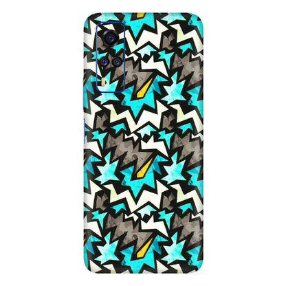 VIVO Y Series Phone Skins (All Models) - Funky Zig Zag - 3D Embossed Finish (L-223) Vivo Y51