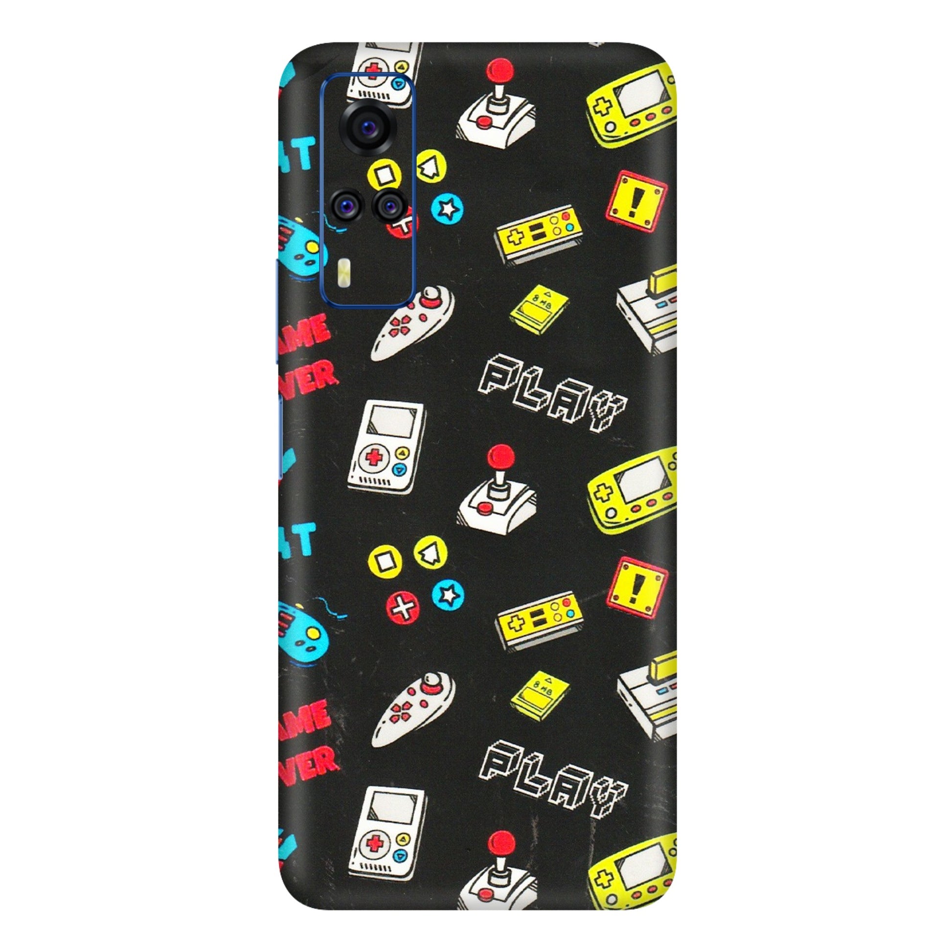VIVO Y Series Phone Skins (All Models) - Gaming Doodles - 3D Embossed Finish (L-224) Vivo Y51
