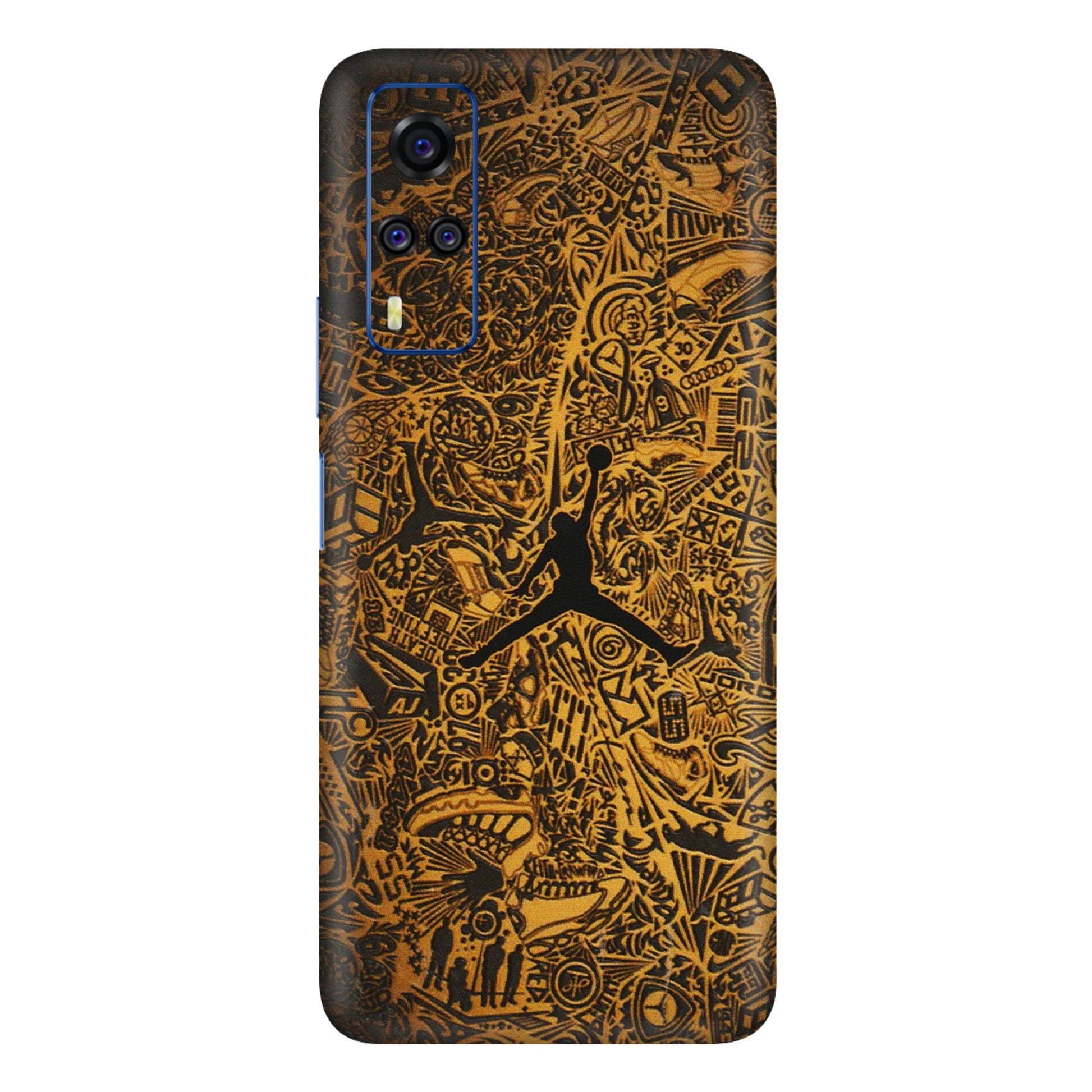 VIVO Y Series Phone Skins (All Models) - Premium Gold Basketball Player - 3D Embossed Finish (L-236) Vivo Y51