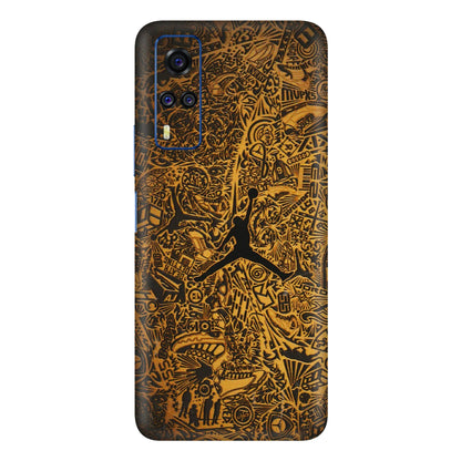 VIVO Y Series Phone Skins (All Models) - Premium Gold Basketball Player - 3D Embossed Finish (L-236) Vivo Y51