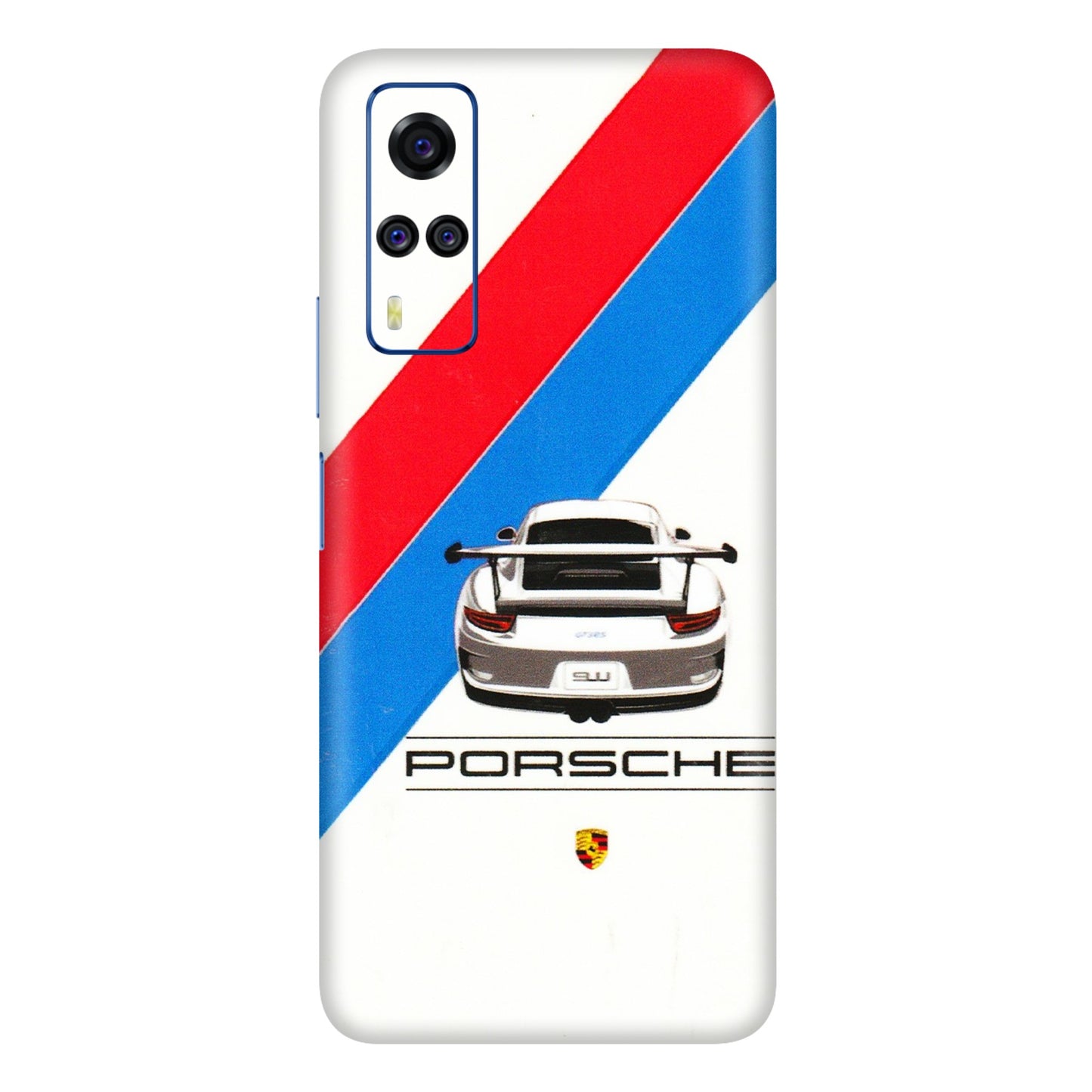 VIVO Y Series Phone Skins (All Models) - Porche Car Sober Logo - 3D Embossed Finish (L-248) Vivo Y51