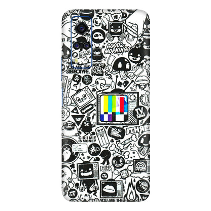 VIVO Y Series Phone Skins (All Models) - Doodles Positive Art - 3D Embossed Finish (L-263) Vivo Y51