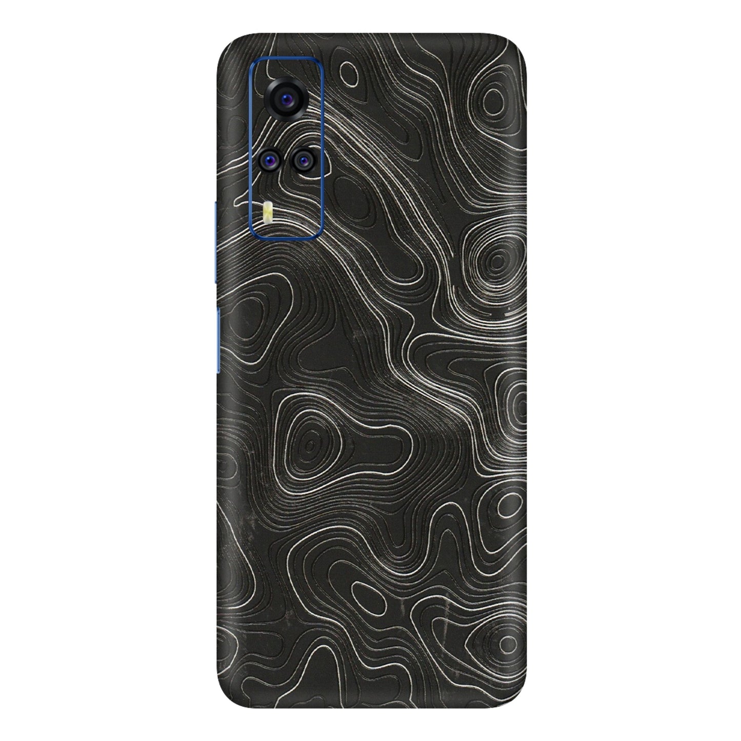 VIVO Y Series Phone Skins (All Models) - Abstract White Line Map - 3D Embossed Finish (L-269) Vivo Y51