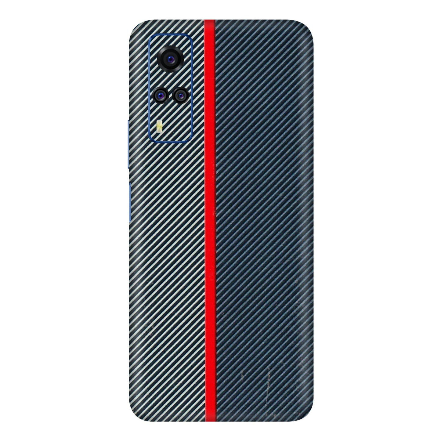 VIVO Y Series Phone Skins (All Models) - Blue Sober Lines - 3D Embossed Finish (L-305) Vivo Y51