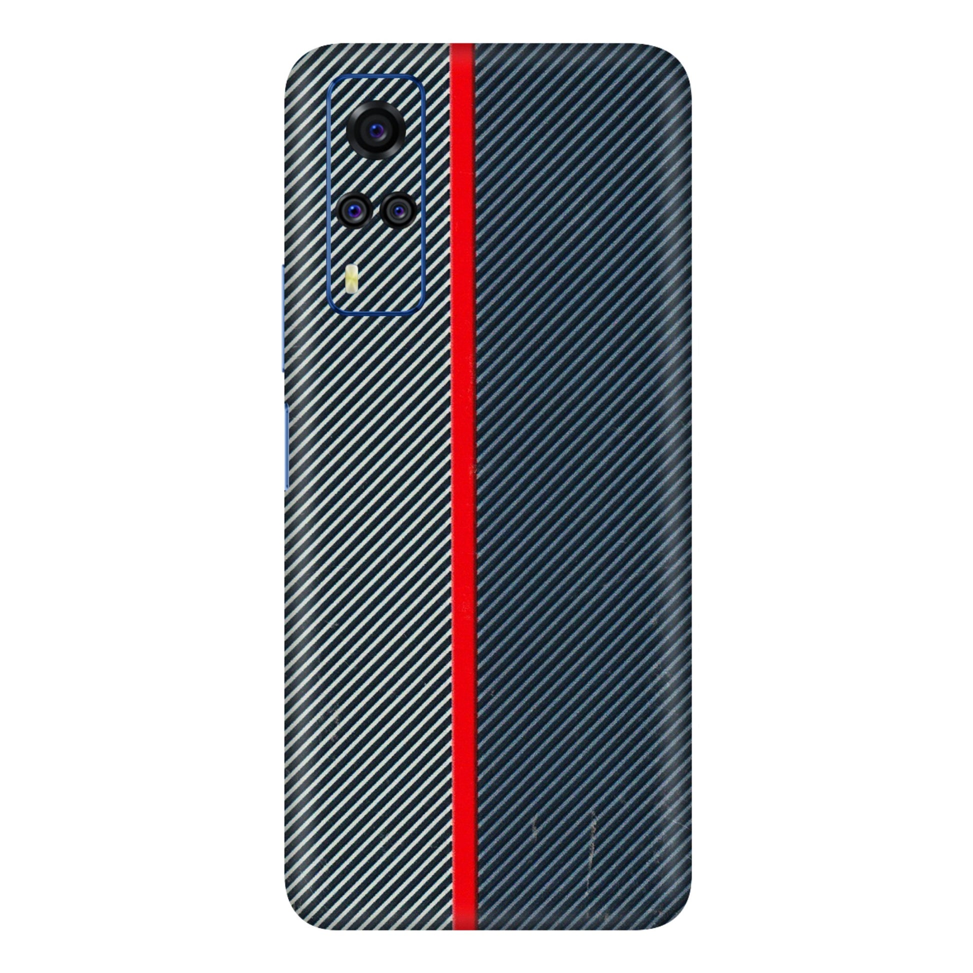 VIVO Y Series Phone Skins (All Models) - Blue Sober Lines - 3D Embossed Finish (L-305) Vivo Y51
