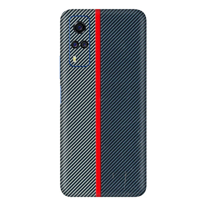 VIVO Y Series Phone Skins (All Models) - Blue Sober Lines - 3D Embossed Finish (L-305) Vivo Y51