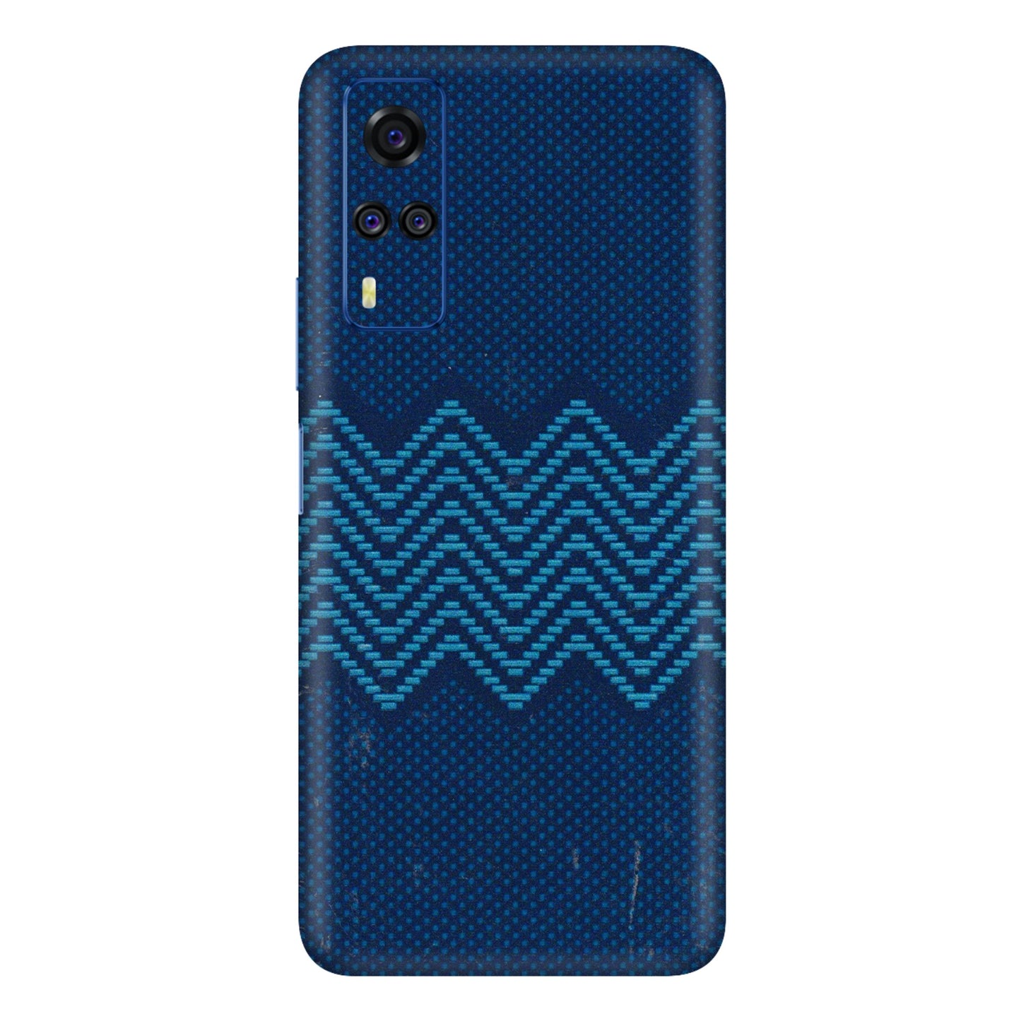 VIVO Y Series Phone Skins (All Models) - Blue Sober Waves - 3D Embossed Finish (L-306) Vivo Y51