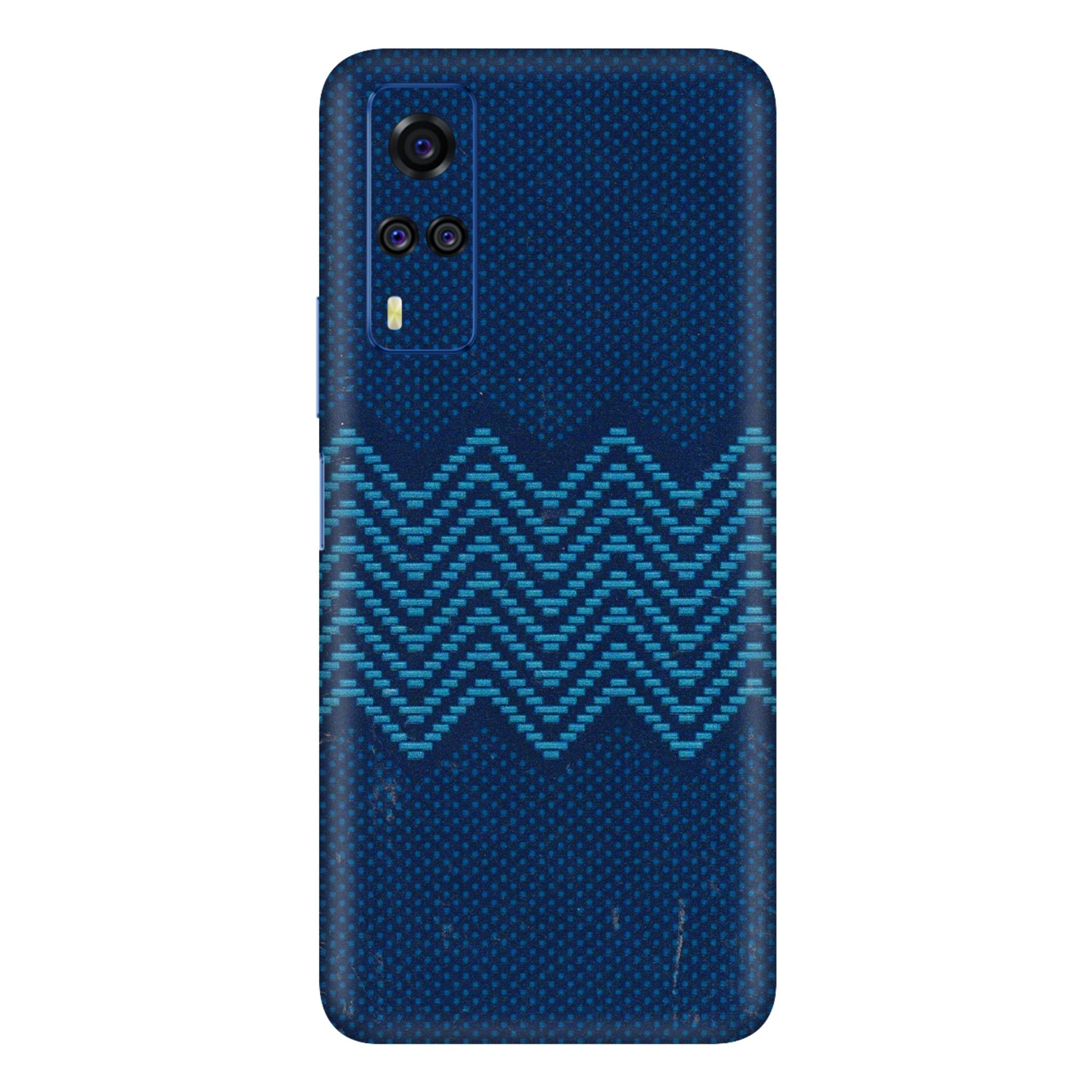 VIVO Y Series Phone Skins (All Models) - Blue Sober Waves - 3D Embossed Finish (L-306) Vivo Y51