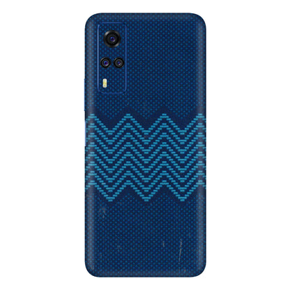 VIVO Y Series Phone Skins (All Models) - Blue Sober Waves - 3D Embossed Finish (L-306) Vivo Y51