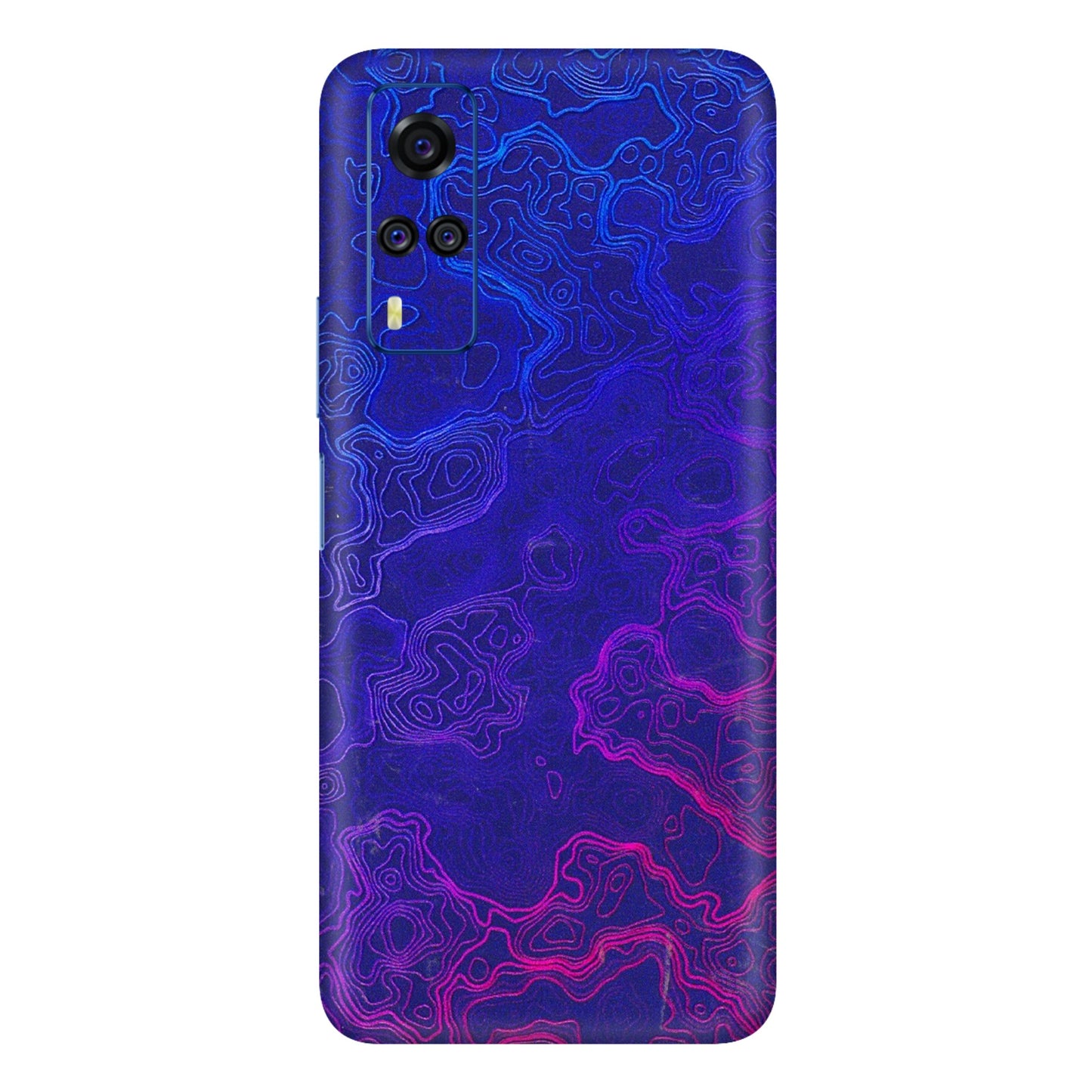VIVO Y Series Phone Skins (All Models) - Purple Ripples Swirl - 3D Embossed Finish (L-314) Vivo Y51