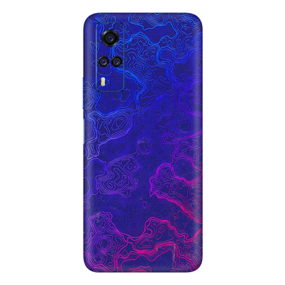 VIVO Y Series Phone Skins (All Models) - Purple Ripples Swirl - 3D Embossed Finish (L-314) Vivo Y51