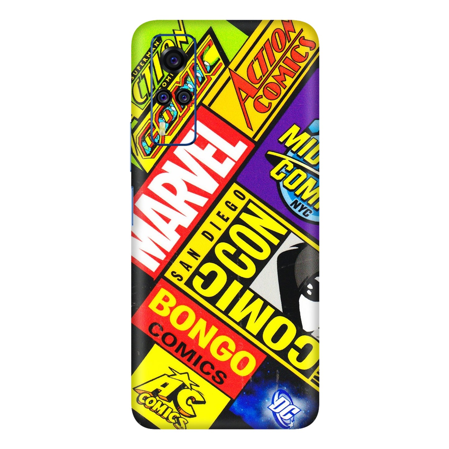VIVO Y Series Phone Skins (All Models) - Bongo Comic Con - 3D Embossed Finish (L-325) Vivo Y51