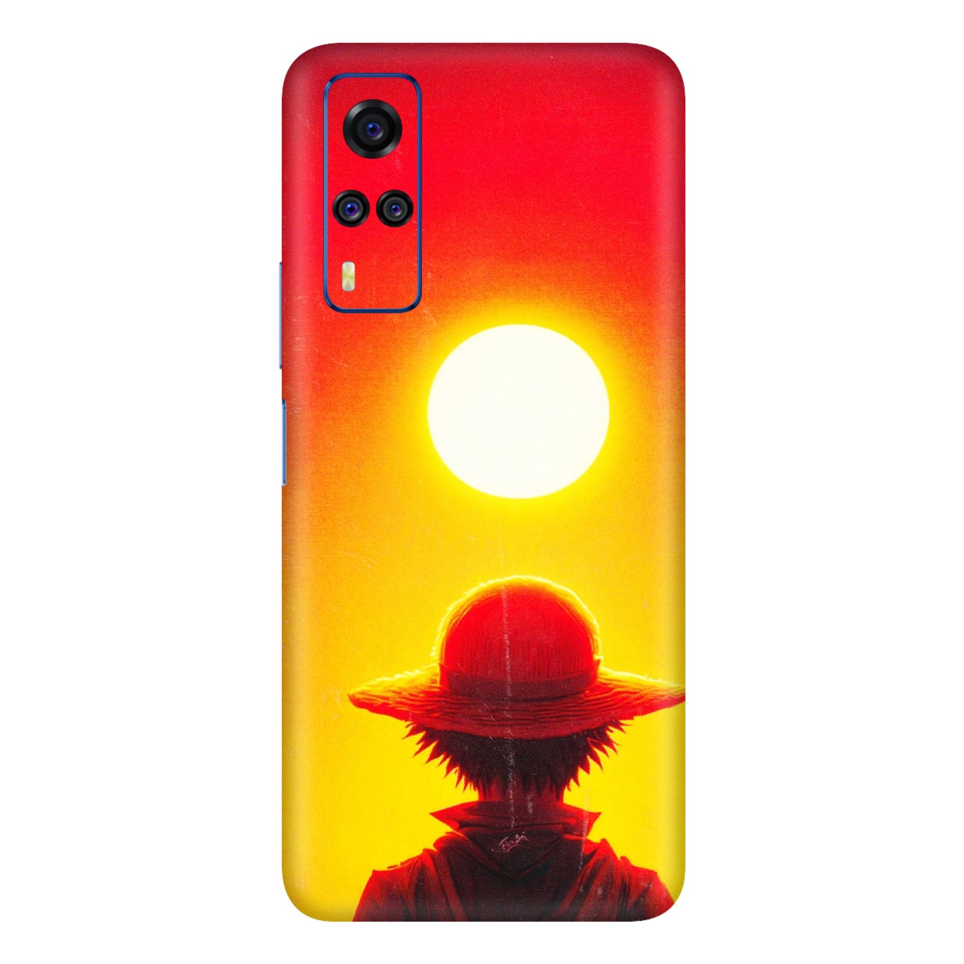 VIVO Y Series Phone Skins (All Models) - Cool Sunset With Monkey D.Luffy Anime - 3D Embossed Finish (L-329) Vivo Y51