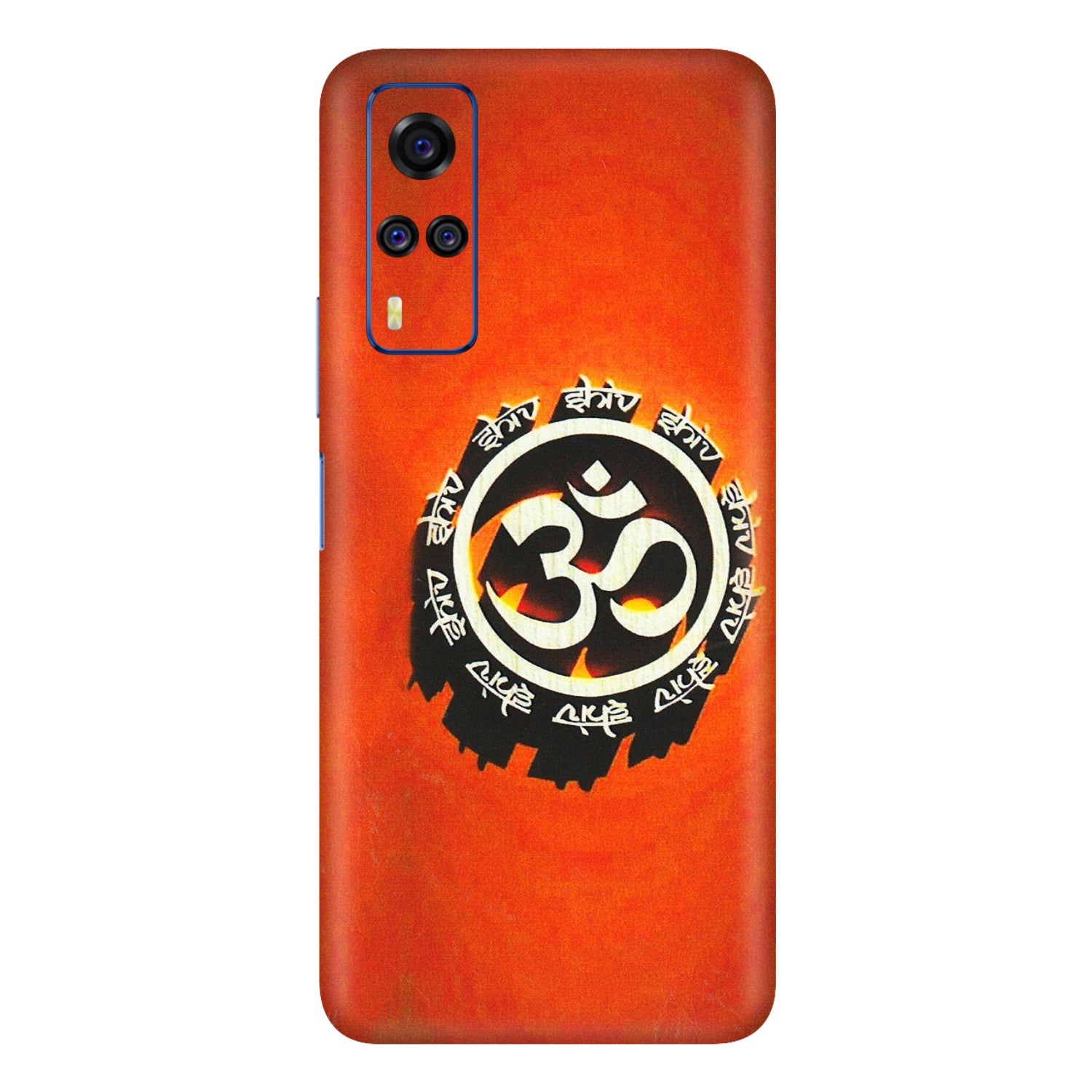 VIVO Y Series Phone Skins (All Models) - Aum Shiv Orange - 3D Embossed Finish (L-32) Vivo Y51