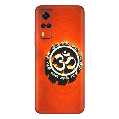 VIVO Y Series Phone Skins (All Models) - Aum Shiv Orange - 3D Embossed Finish (L-32) Vivo Y51