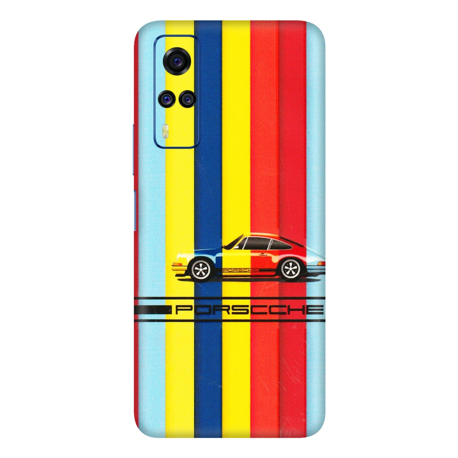 VIVO Y Series Phone Skins (All Models) - Multicolour Porche - 3D Embossed Finish (L-39) Vivo Y51