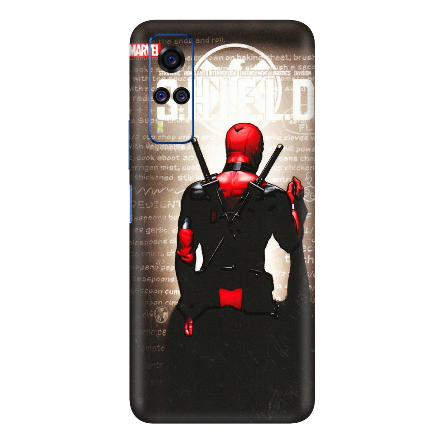 VIVO Y Series Phone Skins (All Models) - Deadpool - 3D Embossed Finish (L-56) Vivo Y51