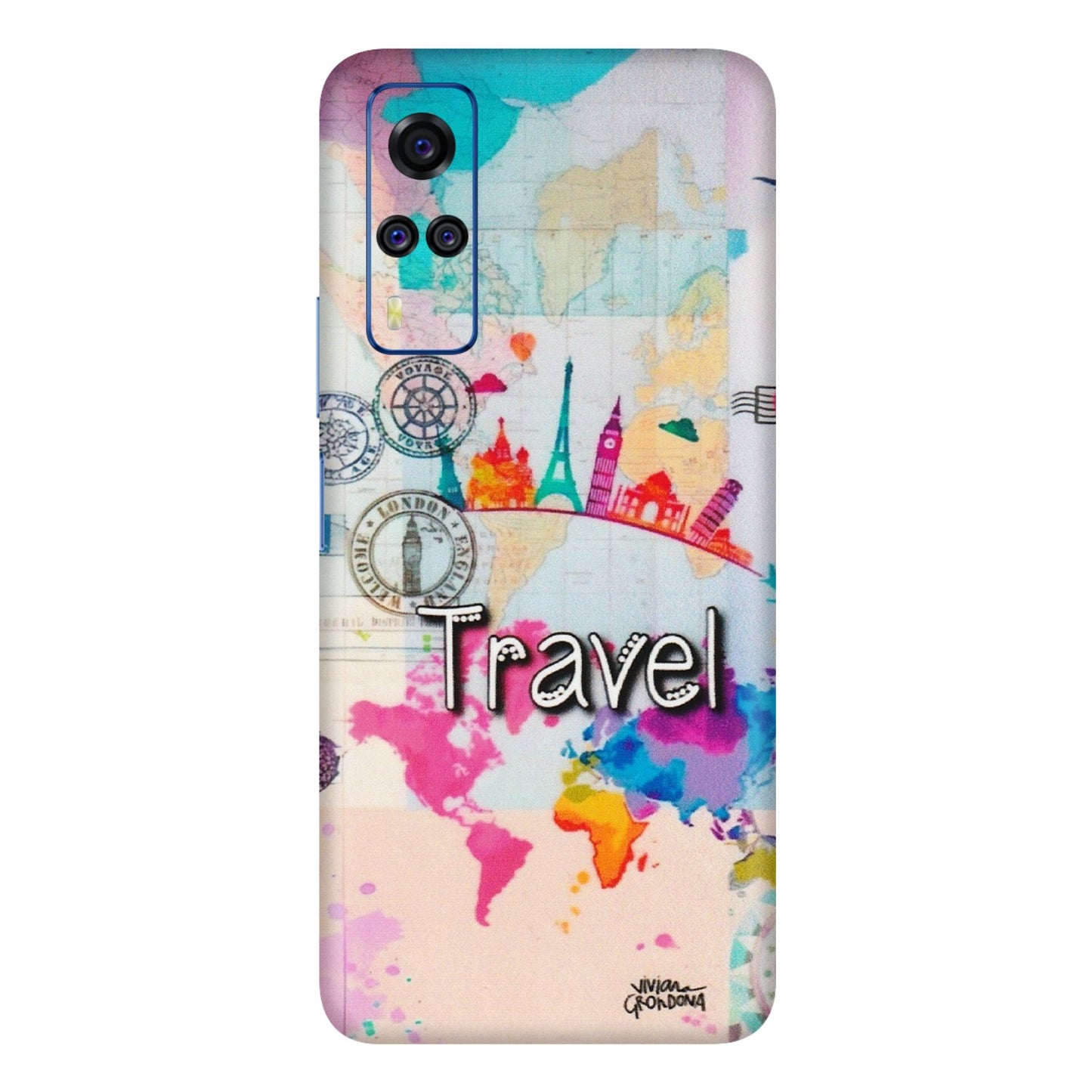 VIVO Y Series Phone Skins (All Models) - Travel The Wonders - Matte Finish (M-108) Vivo Y51
