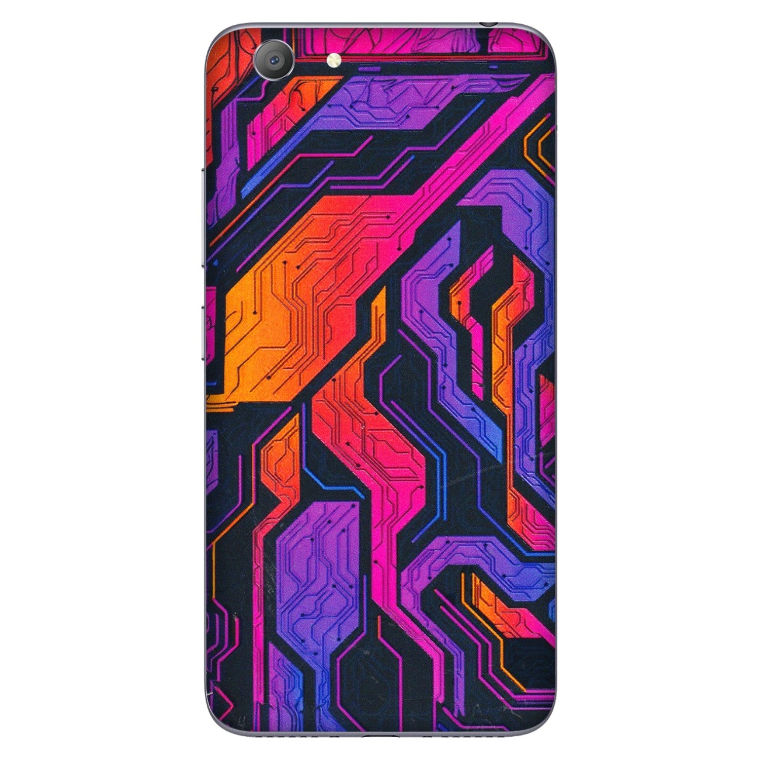 VIVO Y Series Phone Skins (All Models) - Tech Circuits Futuristic - 3D Embossed Finish (L-07) Vivo Y53