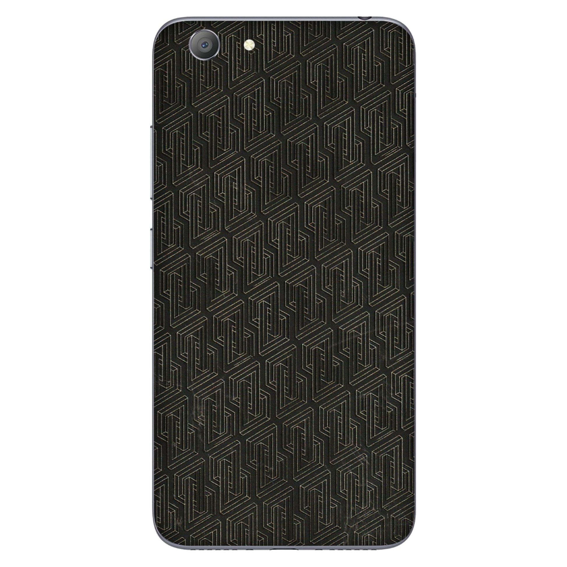 VIVO Y Series Phone Skins (All Models) - Black Abstract Pattern - 3D Embossed Finish (L-117) Vivo Y53