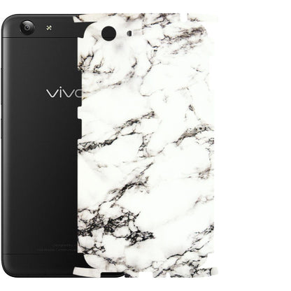 VIVO Y Series Phone Skins (All Models) - Black and White Marble Texture - 3D Embossed Finish (L-124) Vivo Y53