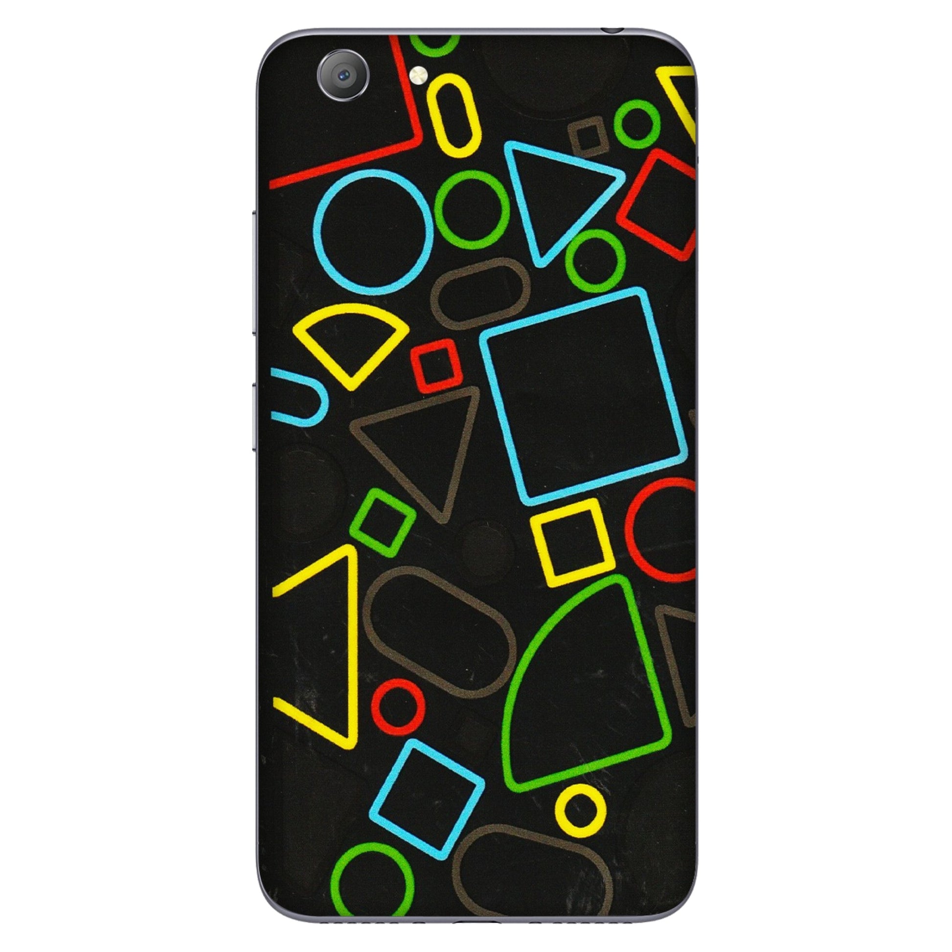 VIVO Y Series Phone Skins (All Models) - Black Shapes - 3D Embossed Finish (L-131) Vivo Y53