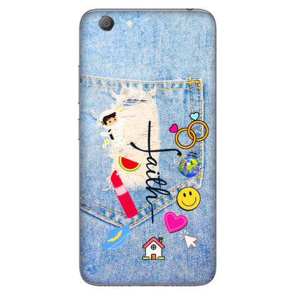 VIVO Y Series Phone Skins (All Models) - Denim Jeans Pocket - 3D Embossed Finish (L-134) Vivo Y53