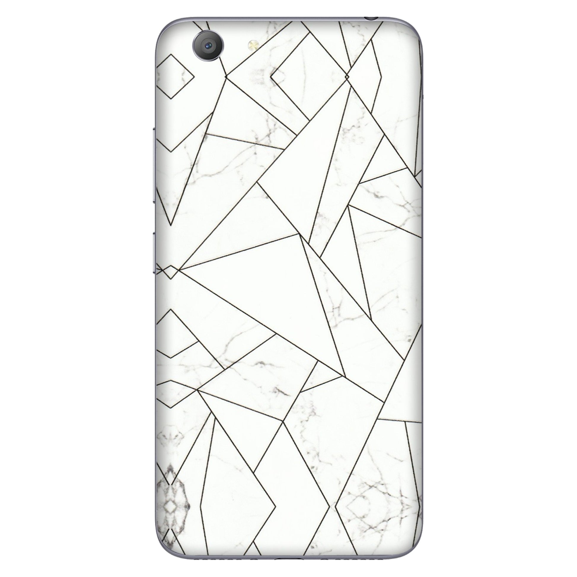 VIVO Y Series Phone Skins (All Models) - Luxury White Marble Effect - 3D Embossed Finish (L-168) Vivo Y53