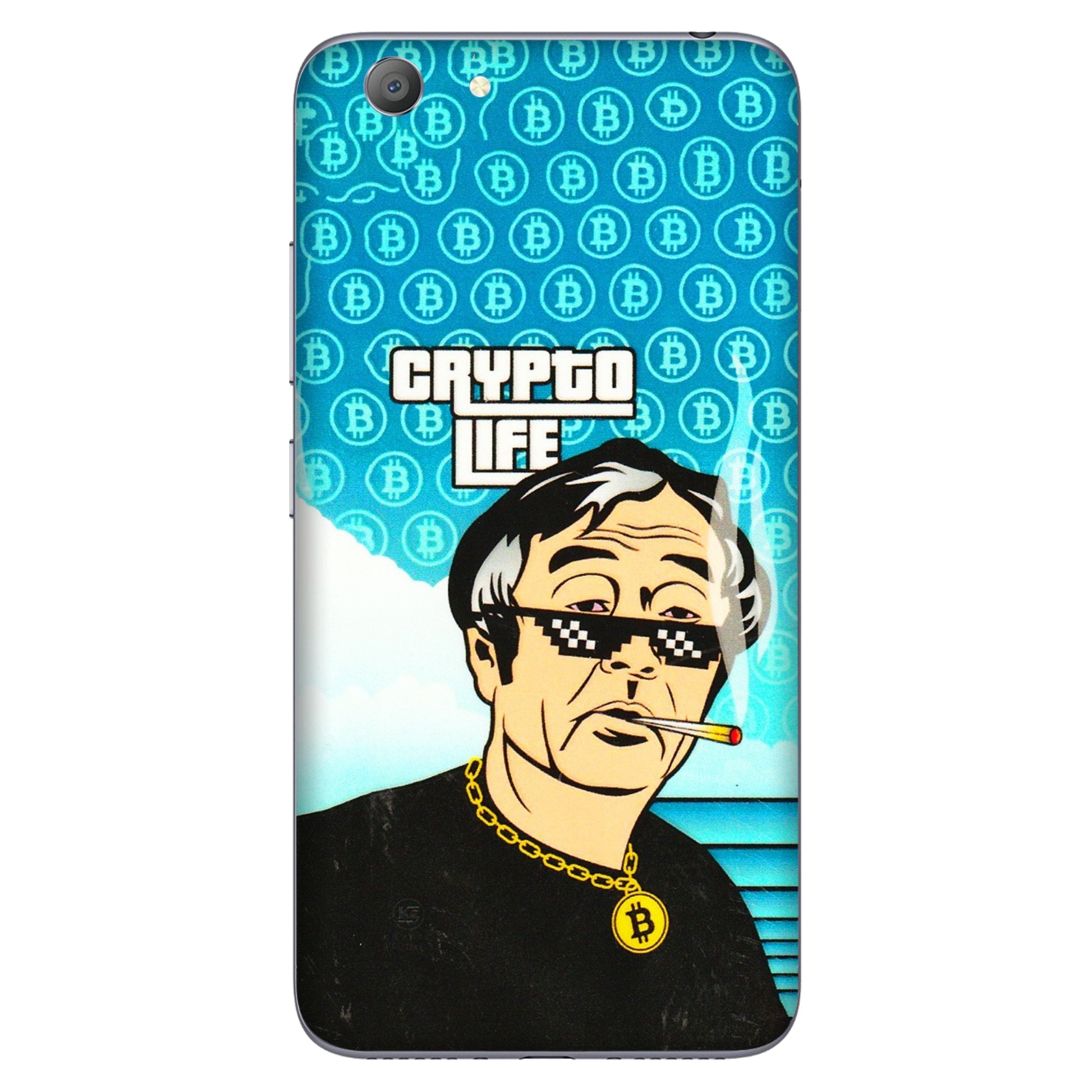 VIVO Y Series Phone Skins (All Models) - Crypto Thug Life - 3D Embossed Finish (L-179) Vivo Y53