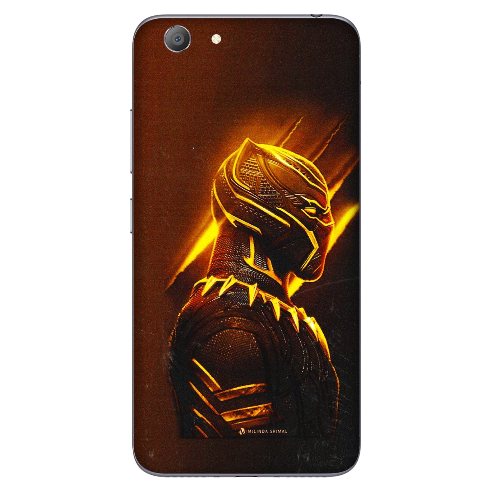 VIVO Y Series Phone Skins (All Models) - Gold Black Panther - 3D Embossed Finish (L-181) Vivo Y53