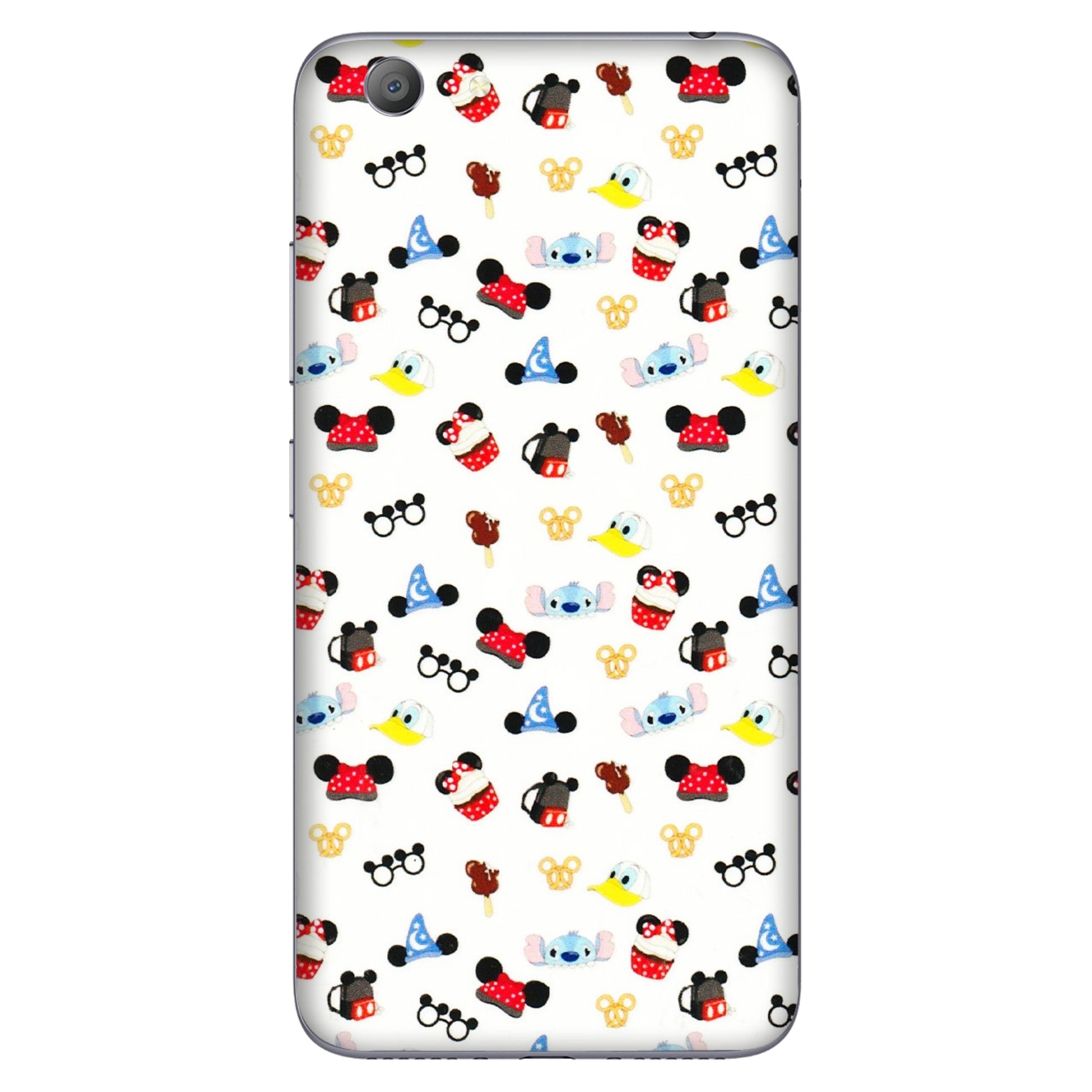 VIVO Y Series Phone Skins (All Models) - Minnie Mouse & Donald Doodles s - 3D Embossed Finish (L-194) Vivo Y53