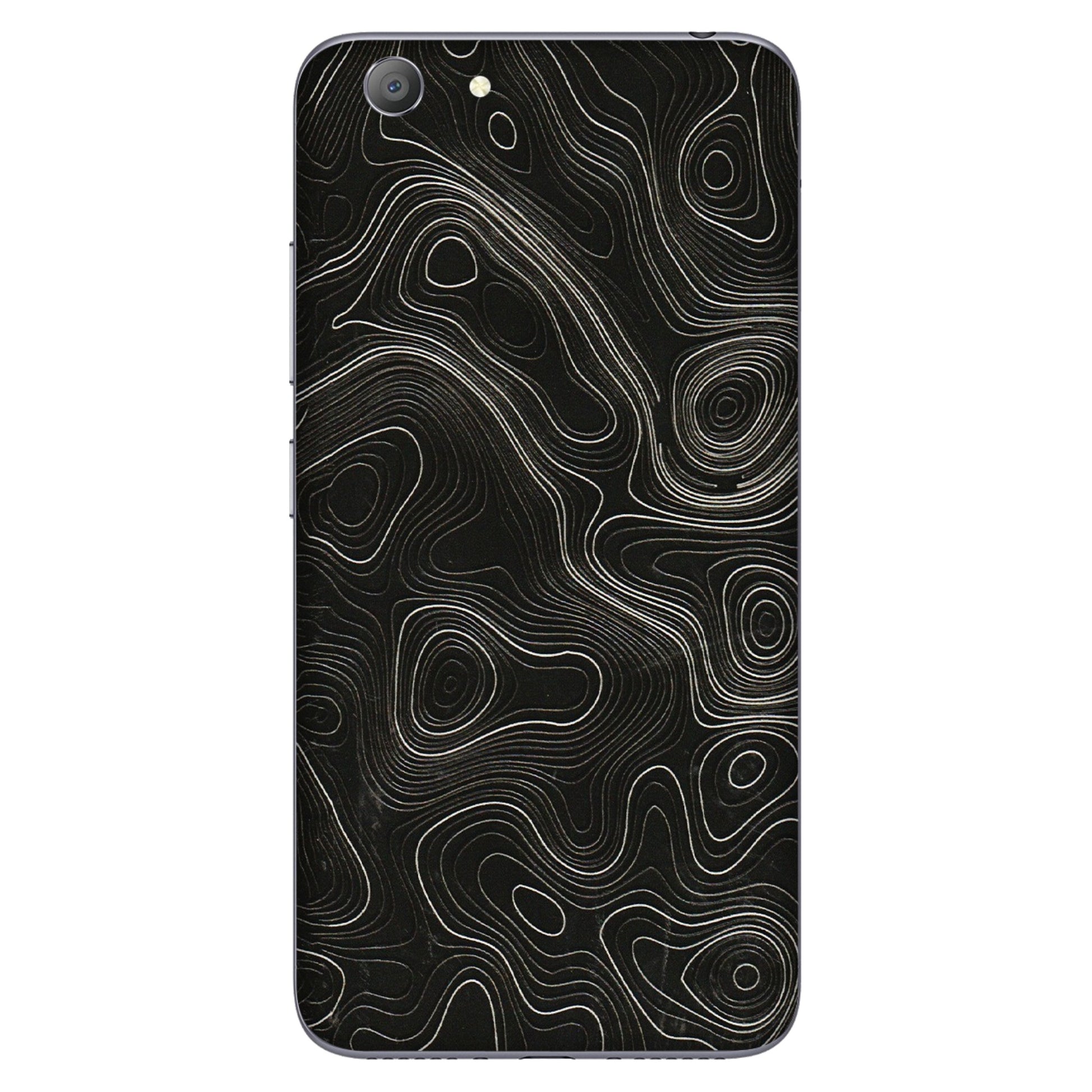VIVO Y Series Phone Skins (All Models) - Black Swirl - 3D Embossed Finish (L-196) Vivo Y53