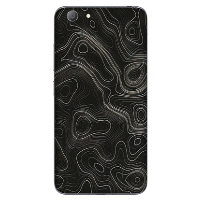 VIVO Y Series Phone Skins (All Models) - Black Swirl - 3D Embossed Finish (L-196) Vivo Y53