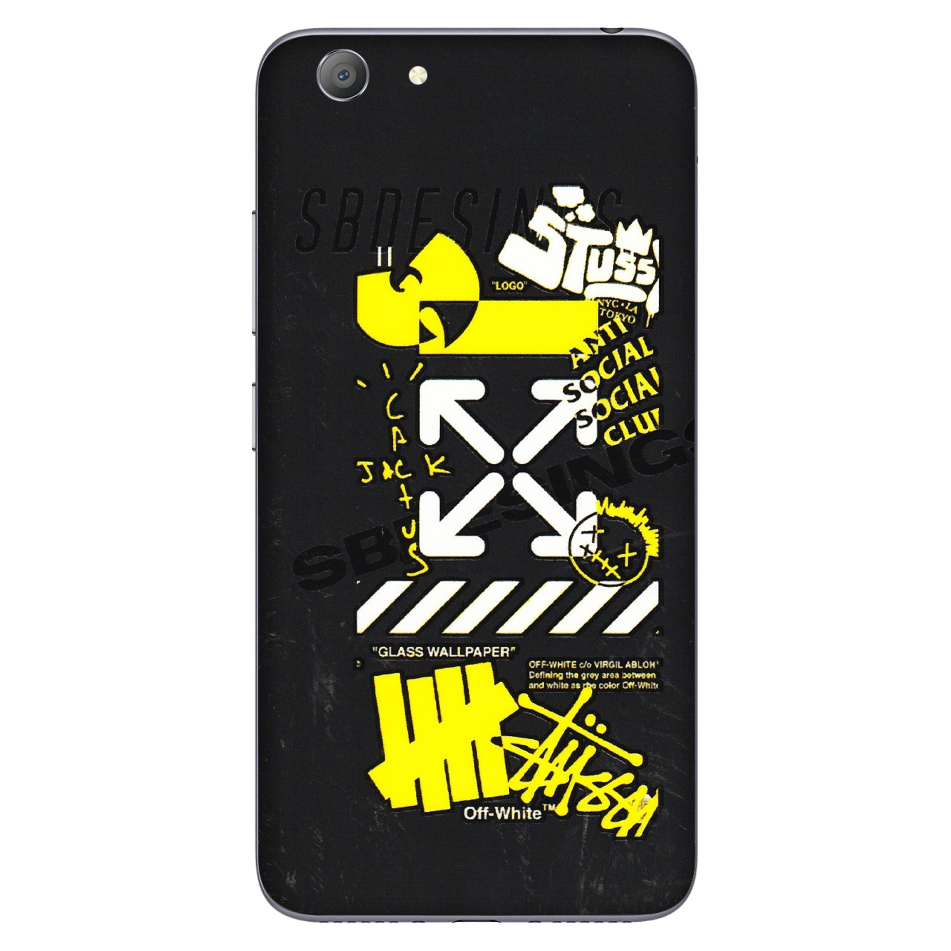 VIVO Y Series Phone Skins (All Models) - Anti Social Graffiti - 3D Embossed Finish (L-198) Vivo Y53