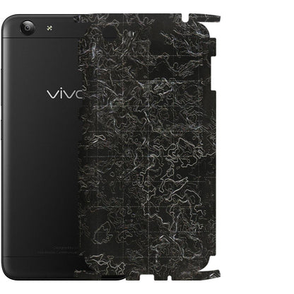 VIVO Y Series Phone Skins (All Models) - Black map Texture - 3D Embossed Finish (L-201) Vivo Y53