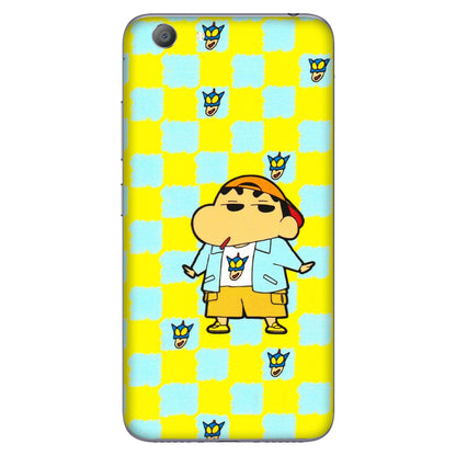 VIVO Y Series Phone Skins (All Models) - Yellow Blue Shinchan Cute - 3D Embossed Finish (L-221) Vivo Y53